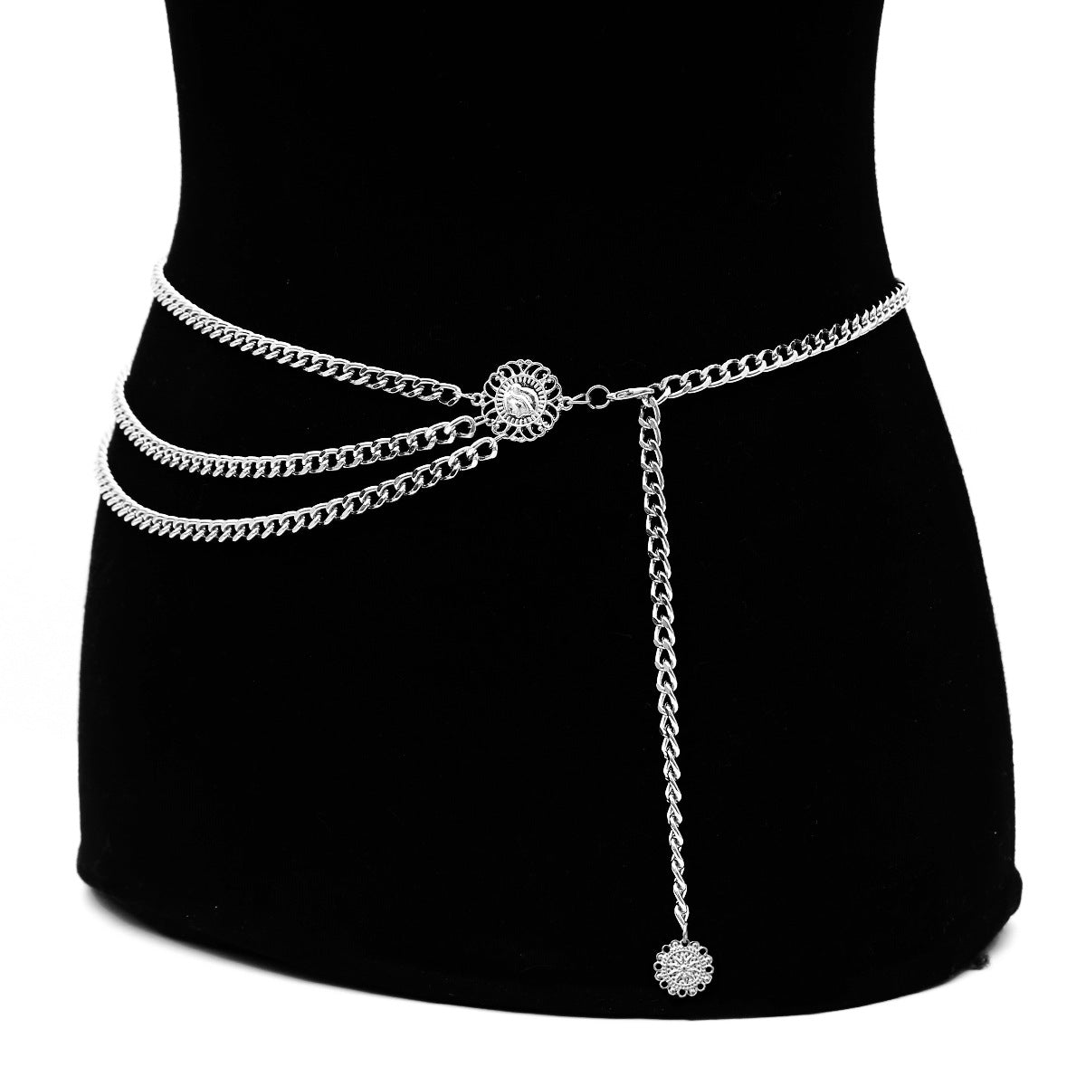 Catena Vintage Sexy da Donna, in Alluminio per la Vita, con Nappe