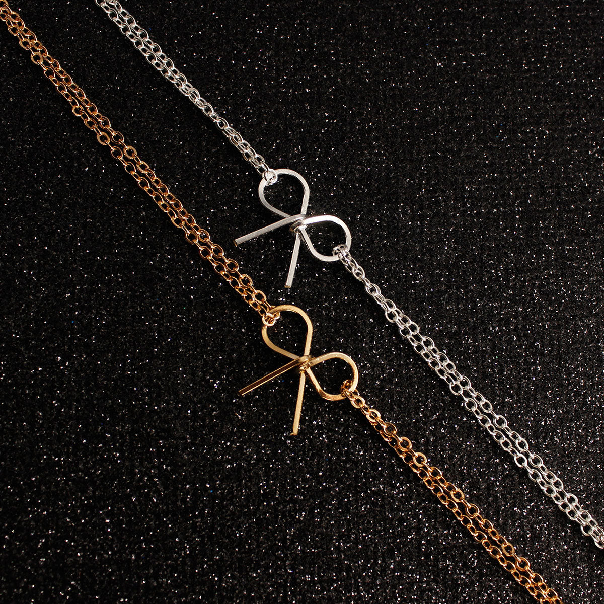 Butterfly Bow Bracelet for Women Alloy Geometric Minimalist Fashion Elegant Hand Jewelry