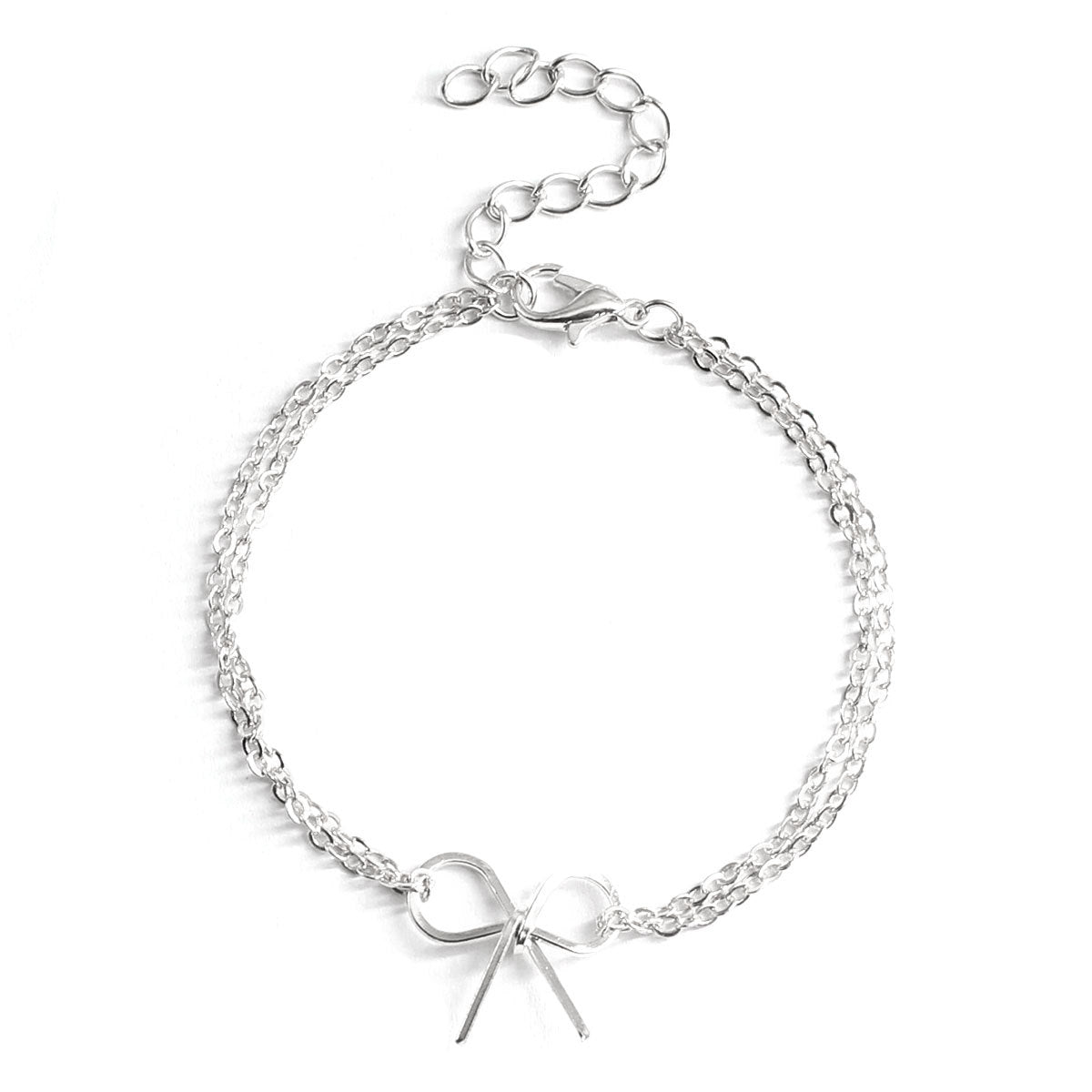 Butterfly Bow Bracelet for Women Alloy Geometric Minimalist Fashion Elegant Hand Jewelry