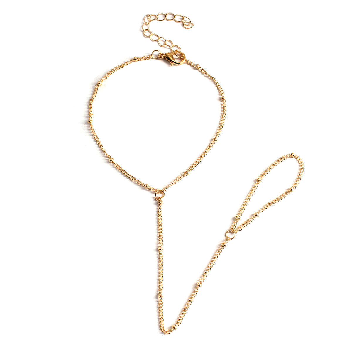 Women's Geometric Minimalist Fashion Commute Metal Finger Chain Bracelet Spring Jewelry