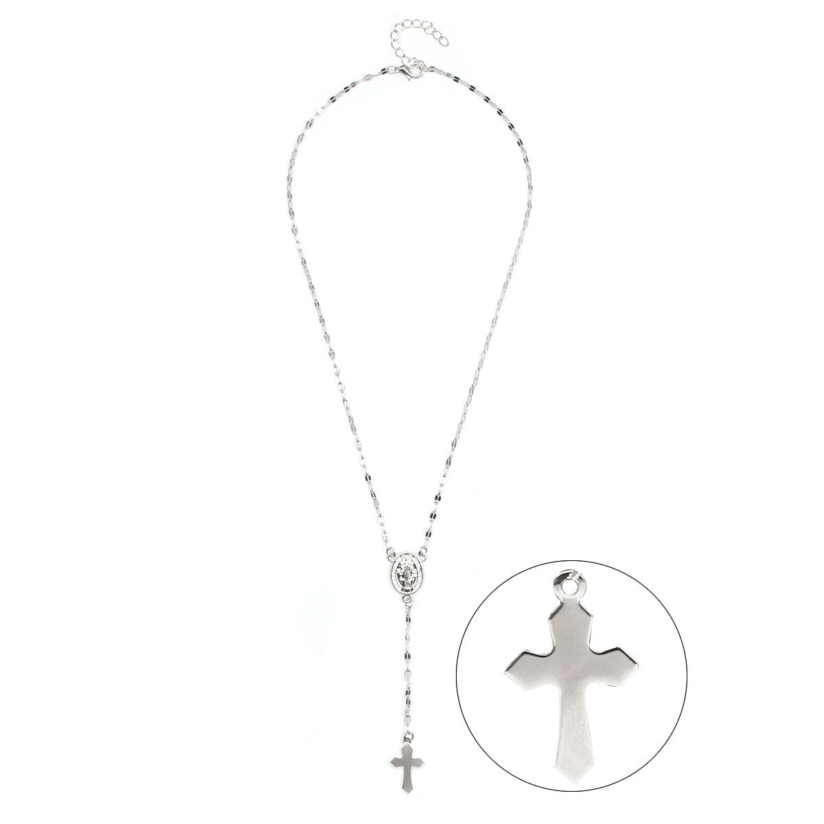 Sweet Fresh Plated Alloy Cross Necklace