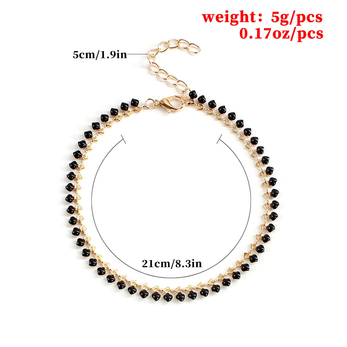 Women's Handmade Geometric Anklet