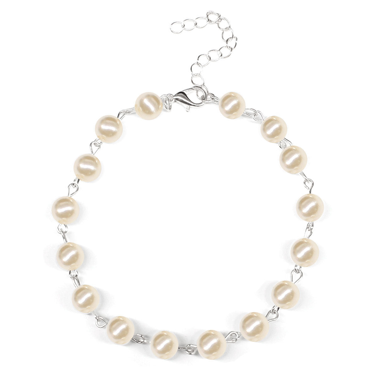Tobillera de perlas hecha a mano para mujer, estilo occidental, moda, tobillera de playa, joyería minimalista para pies