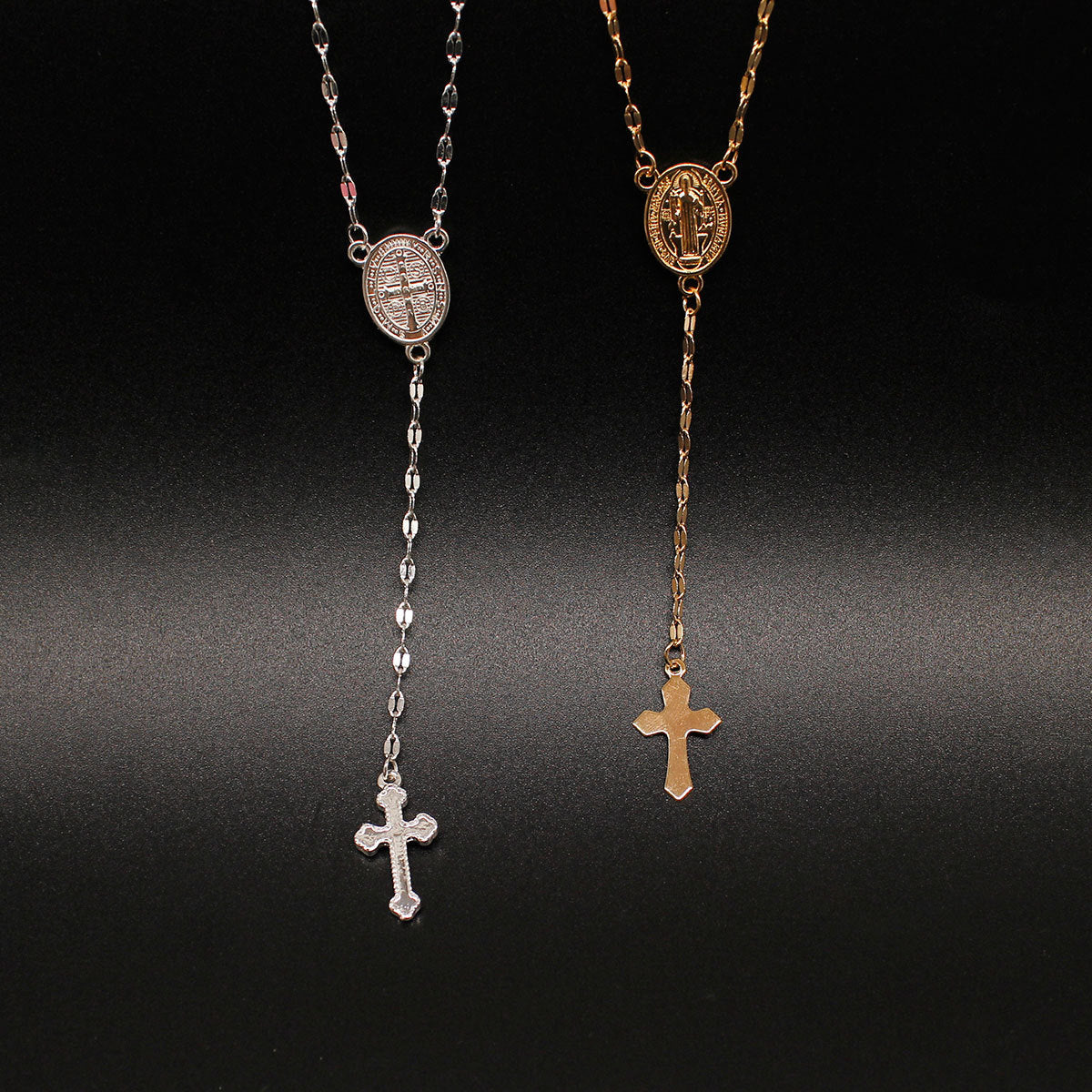 Sweet Fresh Plated Alloy Cross Necklace