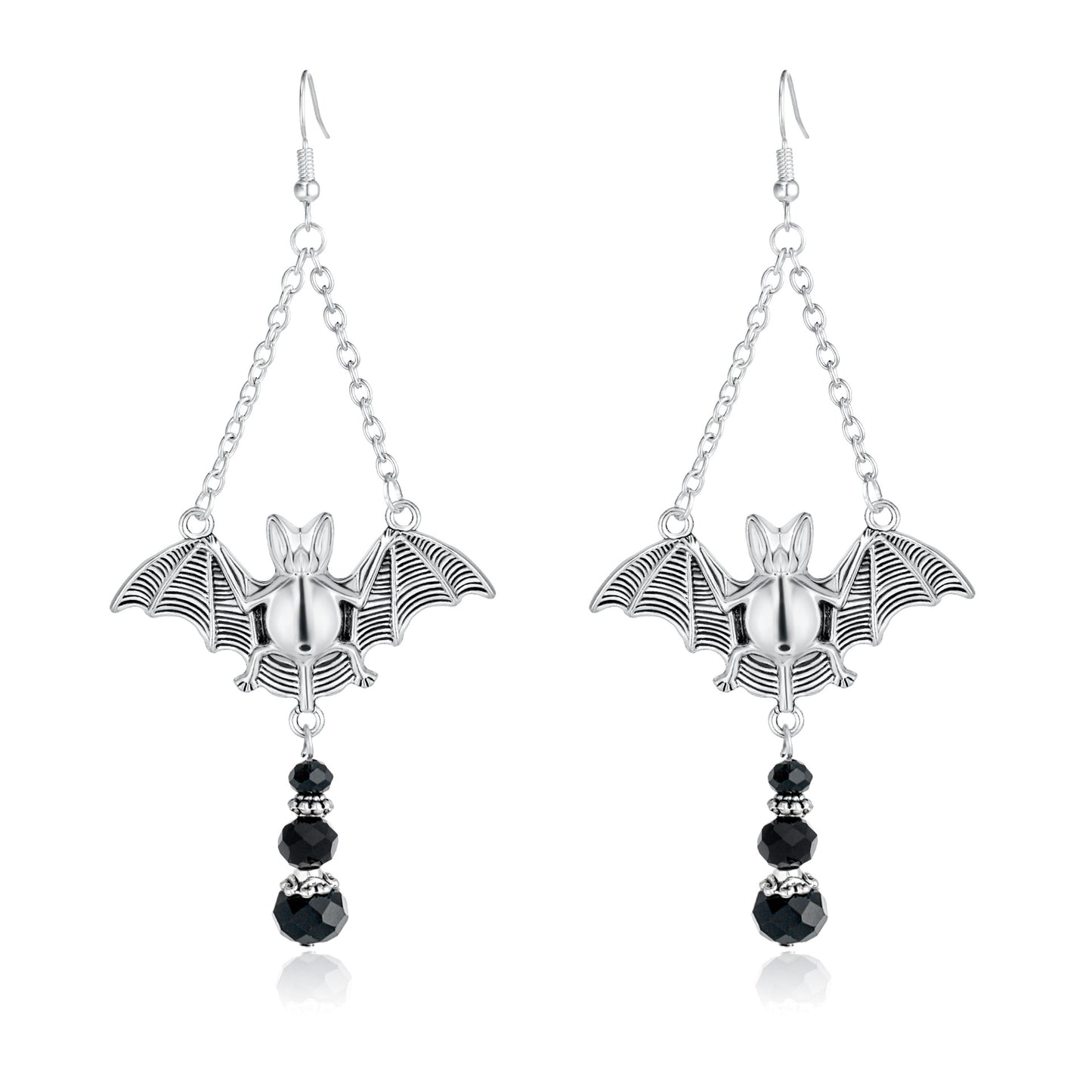 Fashion Women's Geometric Bat Dangle Earrings Alloy Trendy Minimalist Ear Jewelry