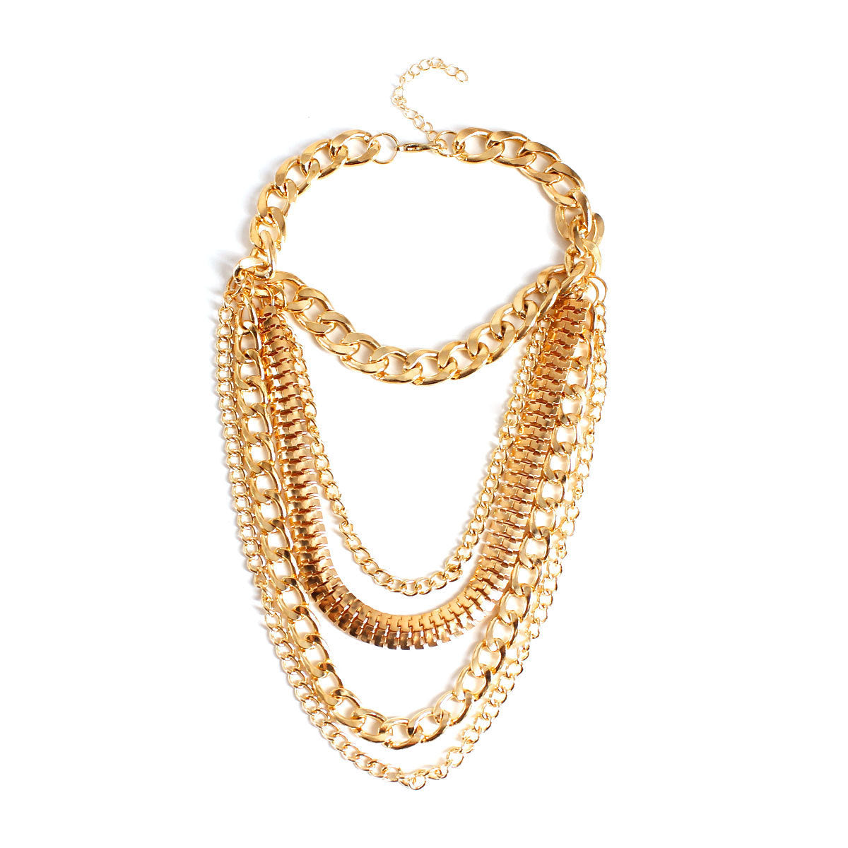 Punk Geometric Anklet Chain for Women