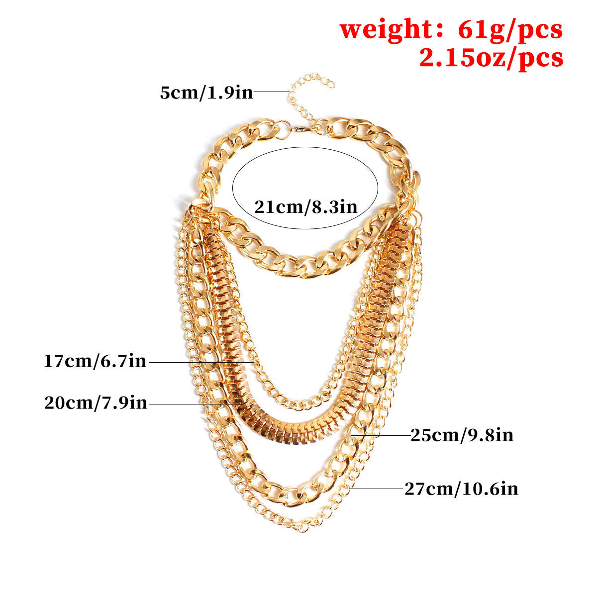Punk Geometric Anklet Chain for Women