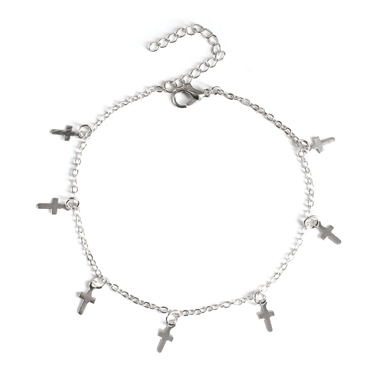 Cross Iron Anklet for Women