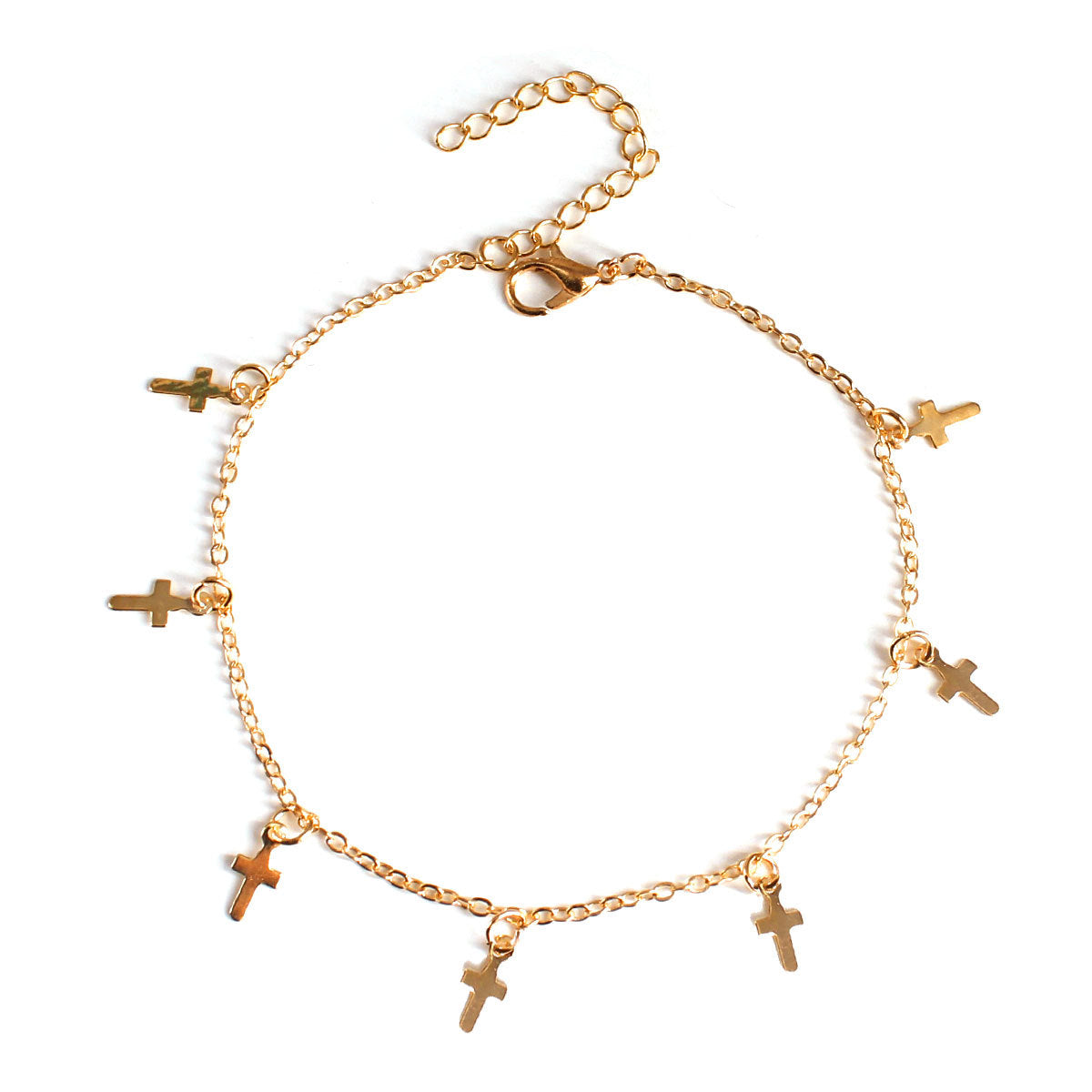 Cross Iron Anklet for Women