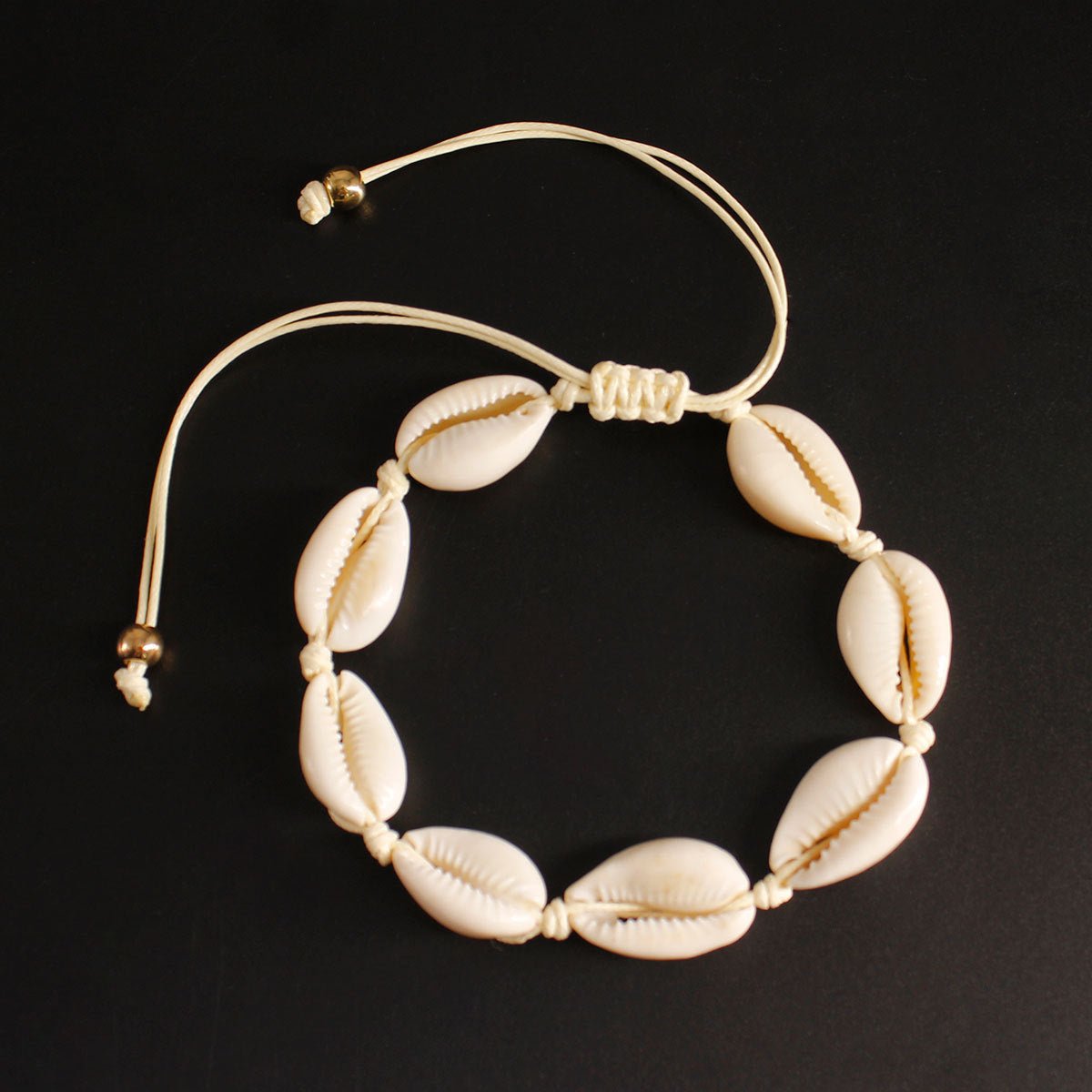 Bohemian Shell Anklet for Women Handwoven Beach Foot Jewelry