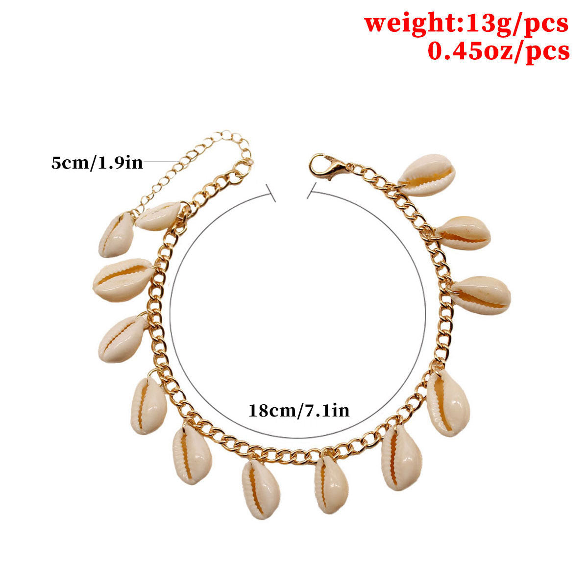 Shell Seashell Bracelet for Women Handmade Bohemian Style Geometric Fashion Bracelet
