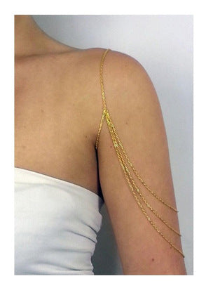 Pulsera con borlas hecha a mano, chapada en aleación, geométrica, brazalete para mujer