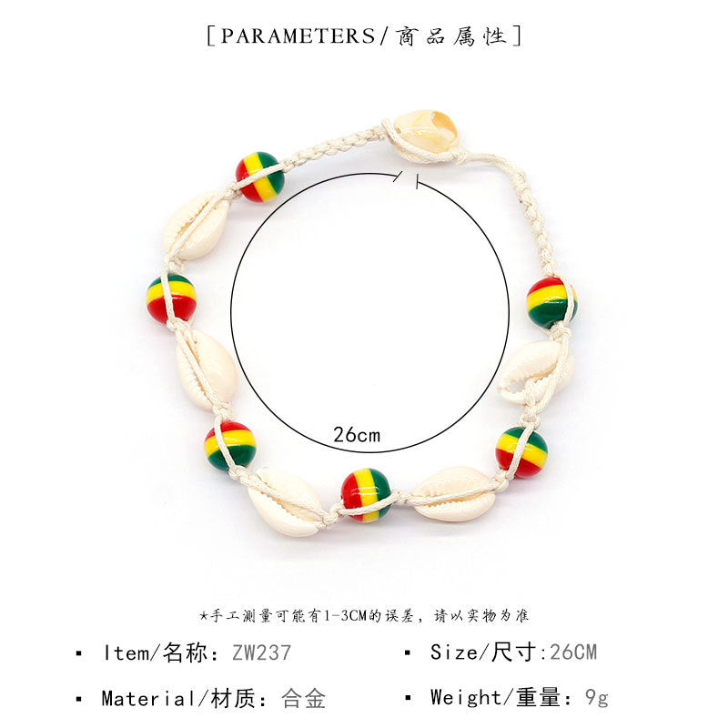 Handmade Shell Anklet U-Shaped Beach Jewelry for Women