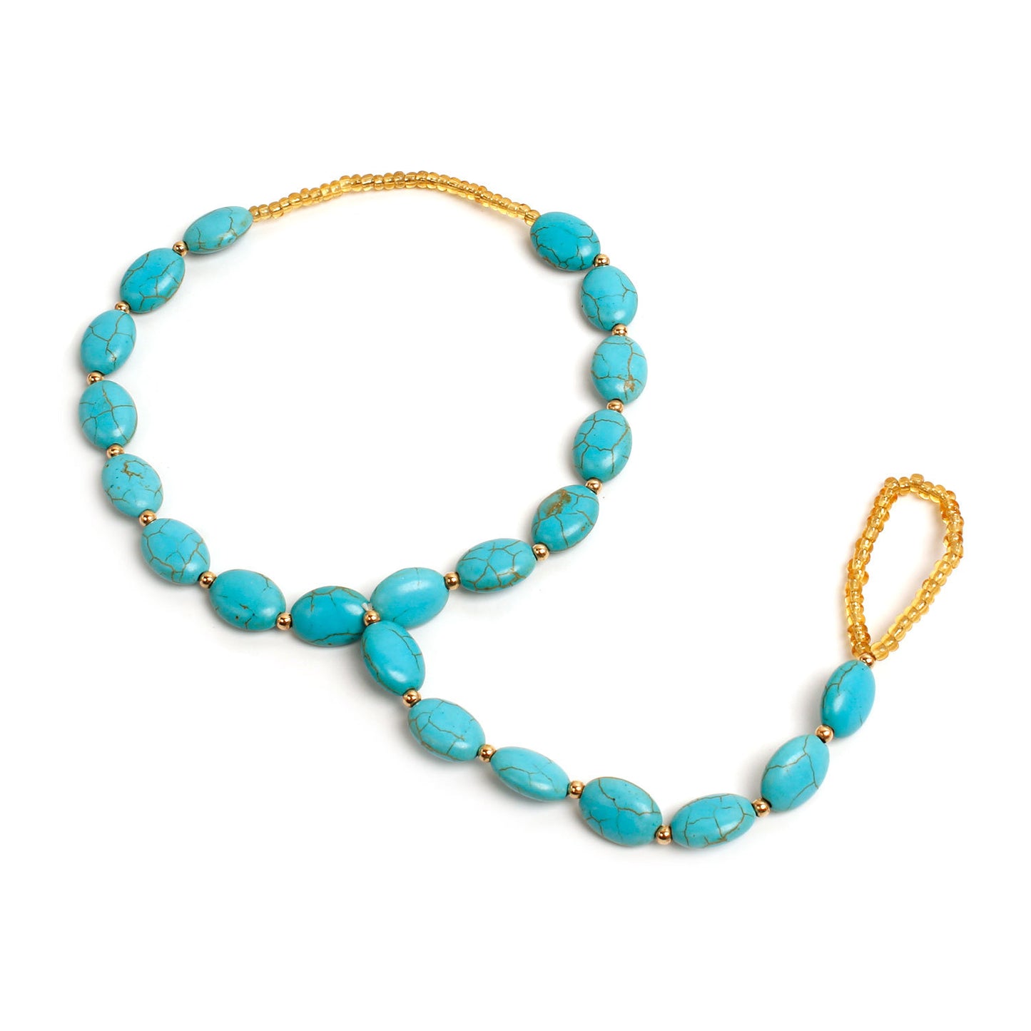 Teardrop Shape Alloy Anklet for Women