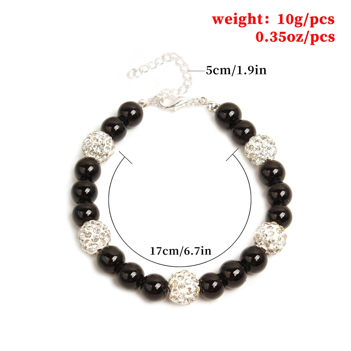Minimalist Glass Pearl Pendant Bracelet for Women Fashion Jewelry