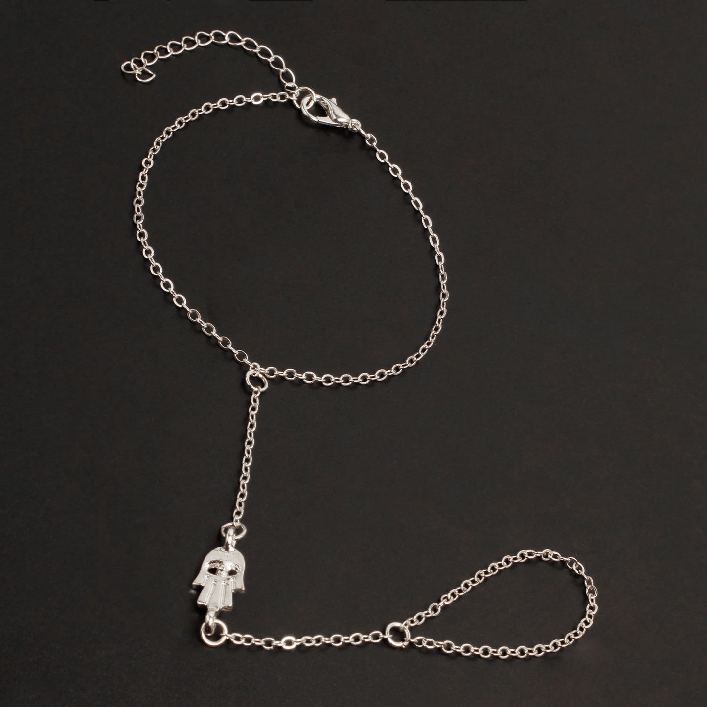 Minimalist Fatima Hand Bracelet for Women Geometric Faith Jewelry Hand Chain Fashion Accessory