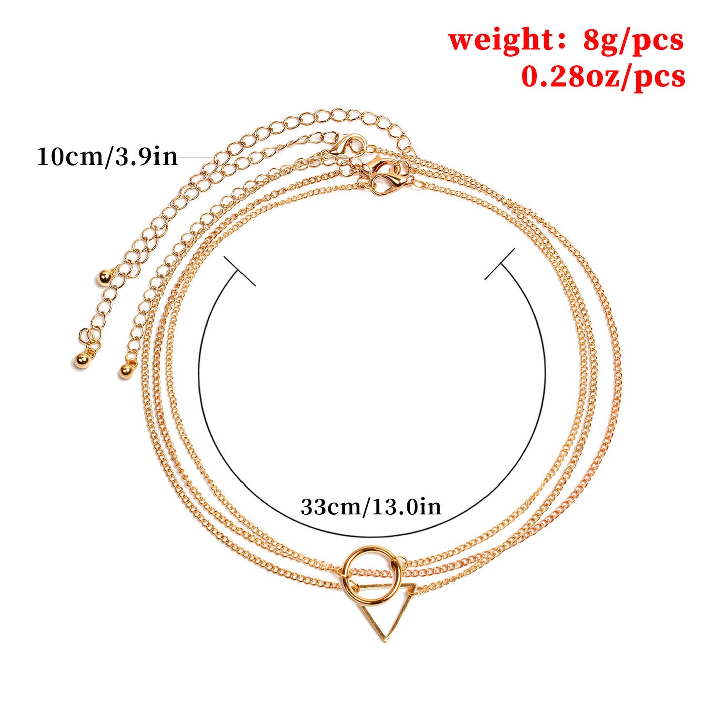 Alloy Geometric Necklace