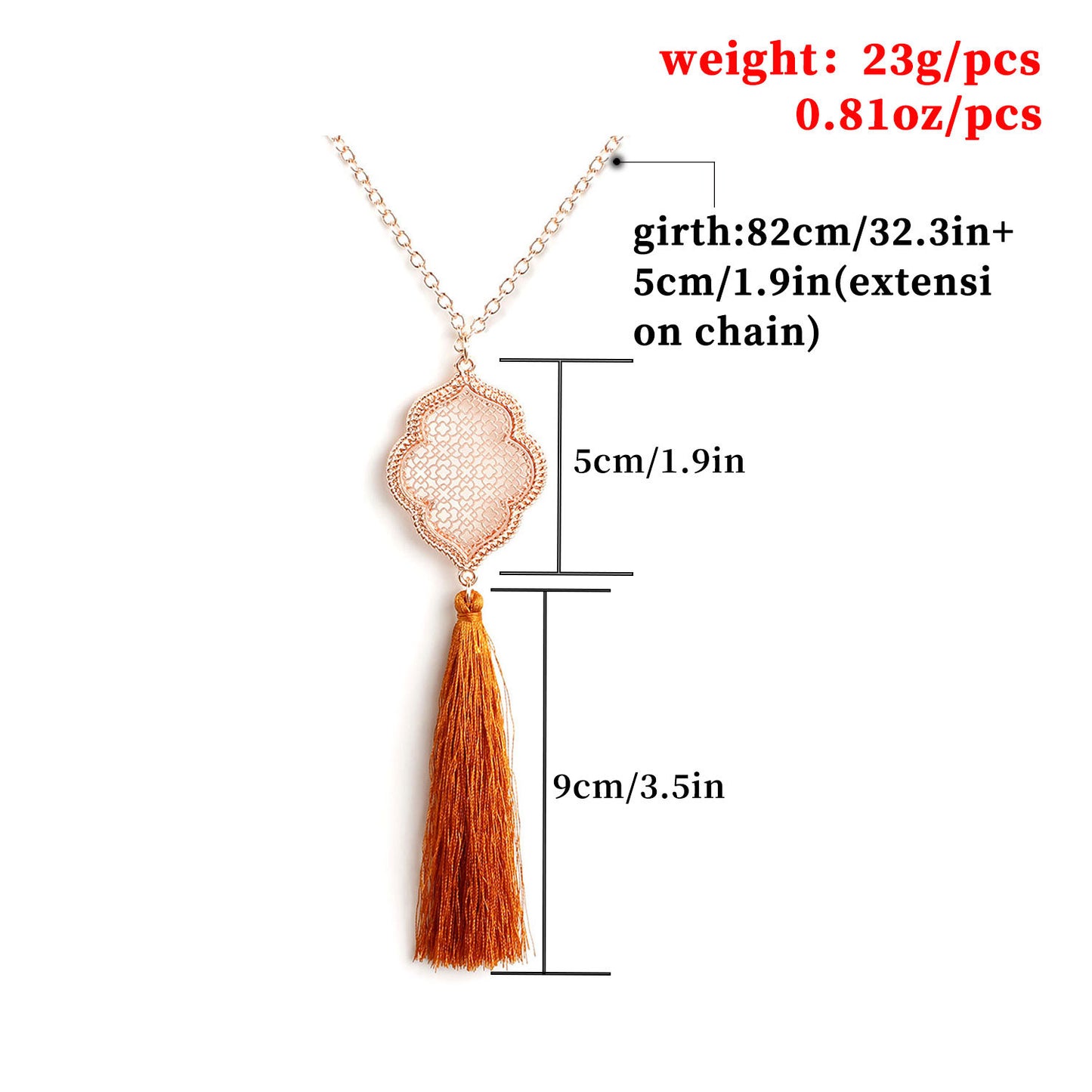 Floral Geometric Plated Alloy Cross Chain Necklace for Women