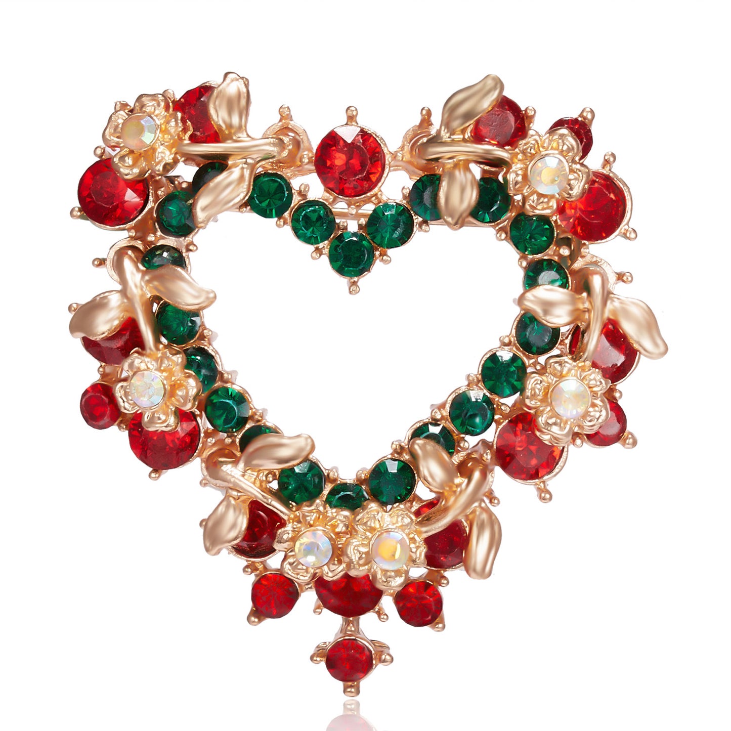 Fashionable Snowflake-Shaped Alloy Brooch with Rhinestone Inlay and Bow Detail for Women and Men