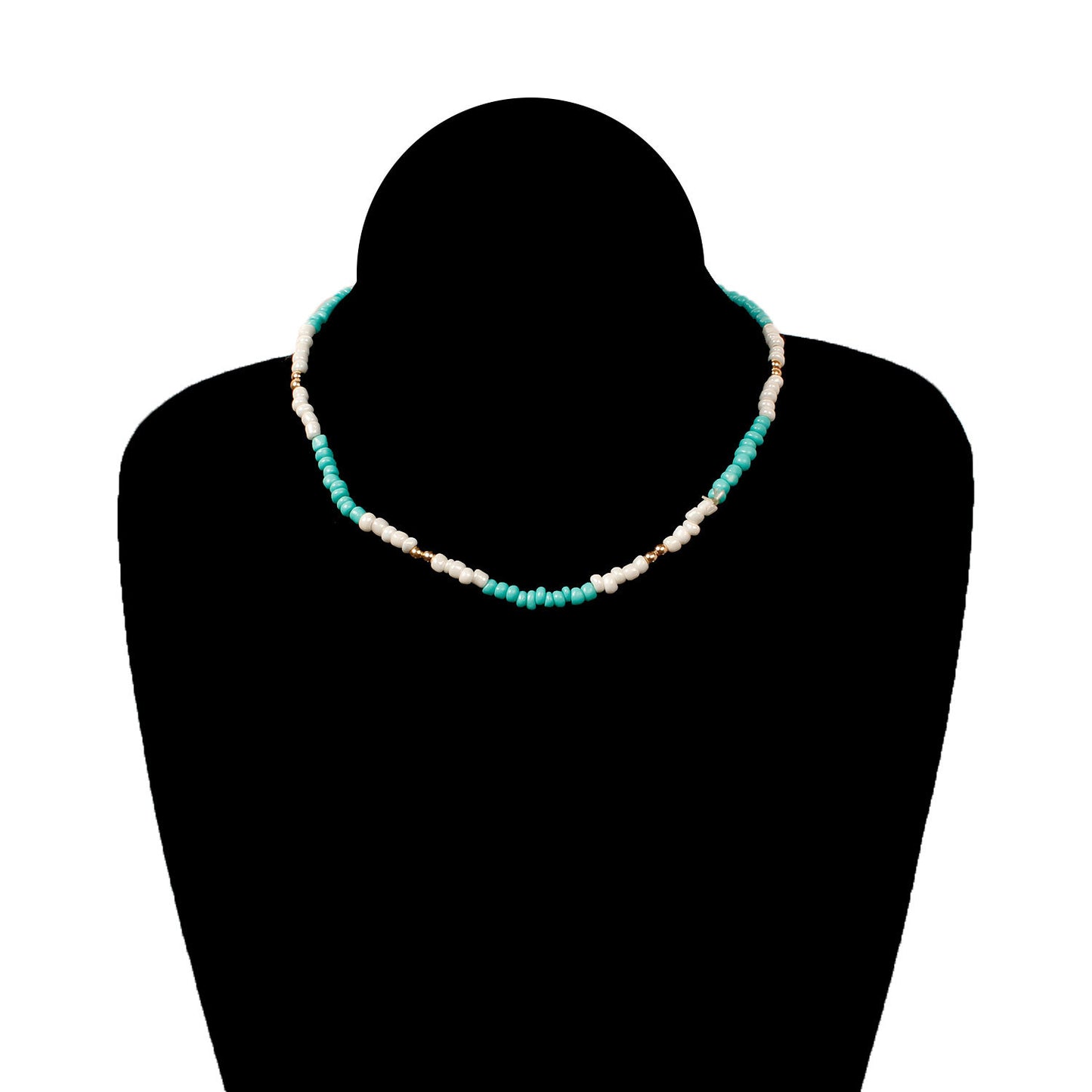 Geometric Handmade Seed Beads Necklace for Women