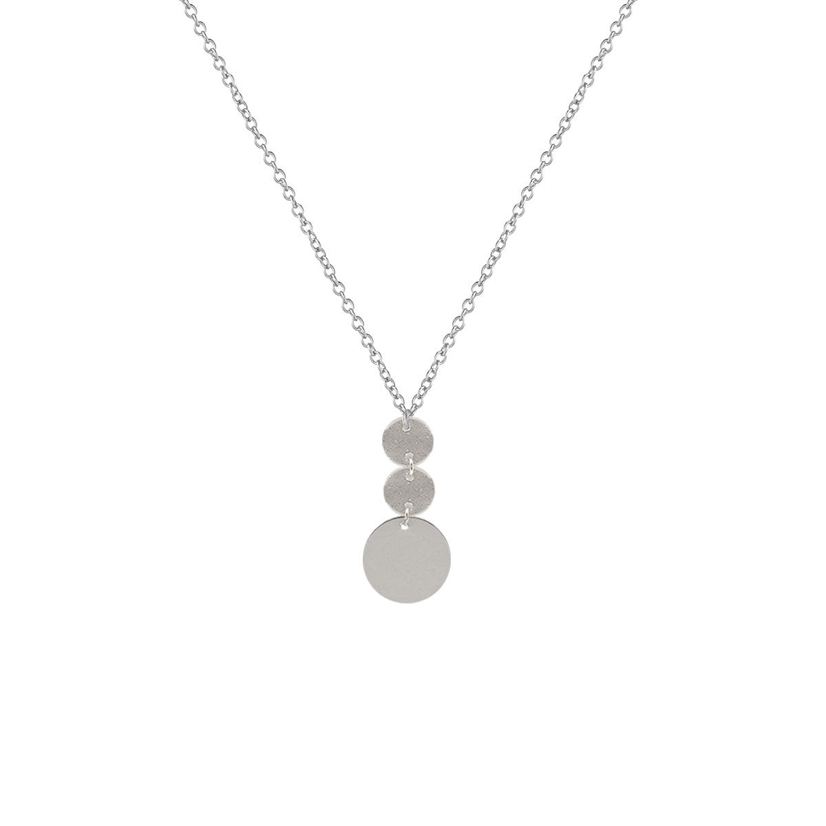 Round Geometric Alloy Plated Cross Chain Necklace for Women