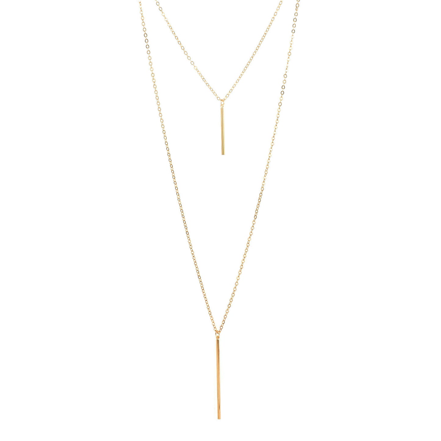 Minimalist Alloy Geometric Clavicle Necklace Women Cross Chain