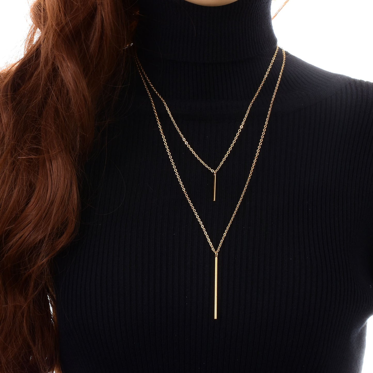 Minimalist Alloy Geometric Clavicle Necklace Women Cross Chain