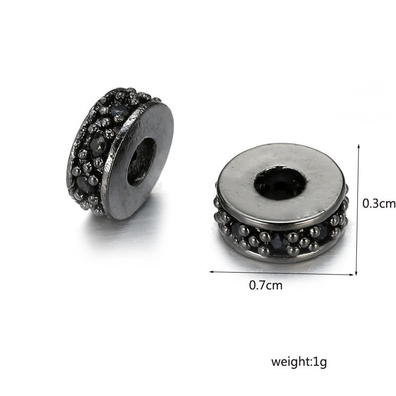 Brass Plated Cubic Zirconia Charm Bar