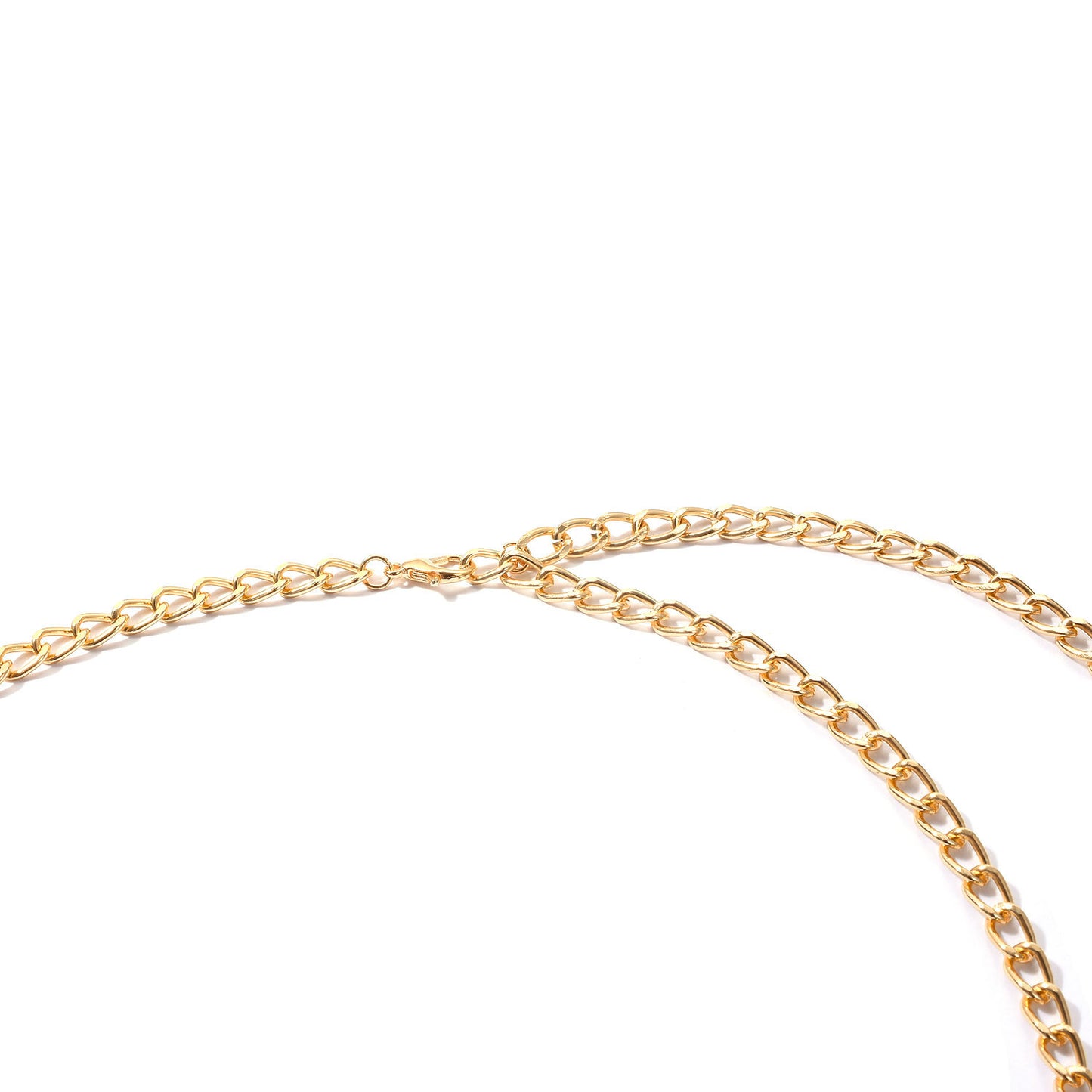 Bohemian Metal Body Chain for Women Vintage Punk Waist Chain with Geometric Clasp