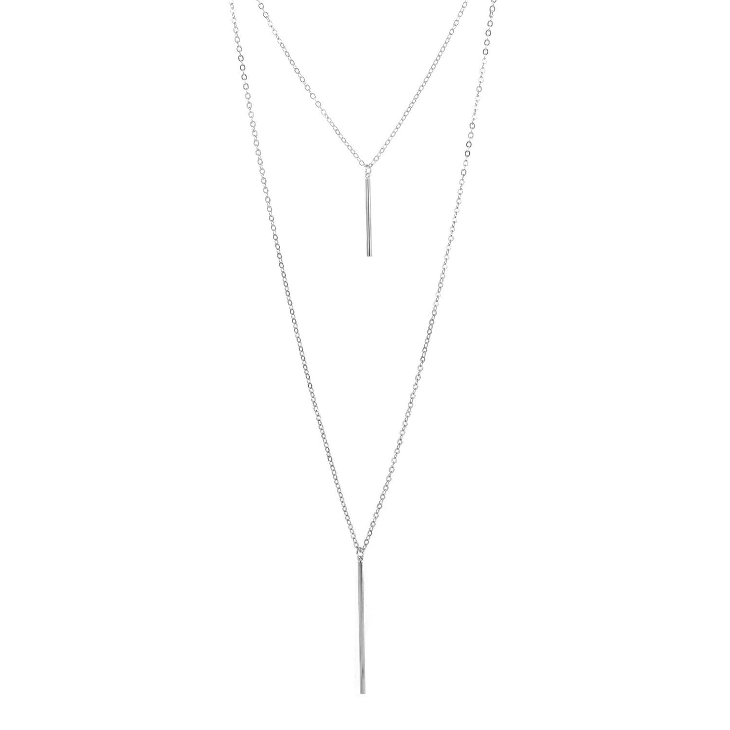 Minimalist Alloy Geometric Clavicle Necklace Women Cross Chain