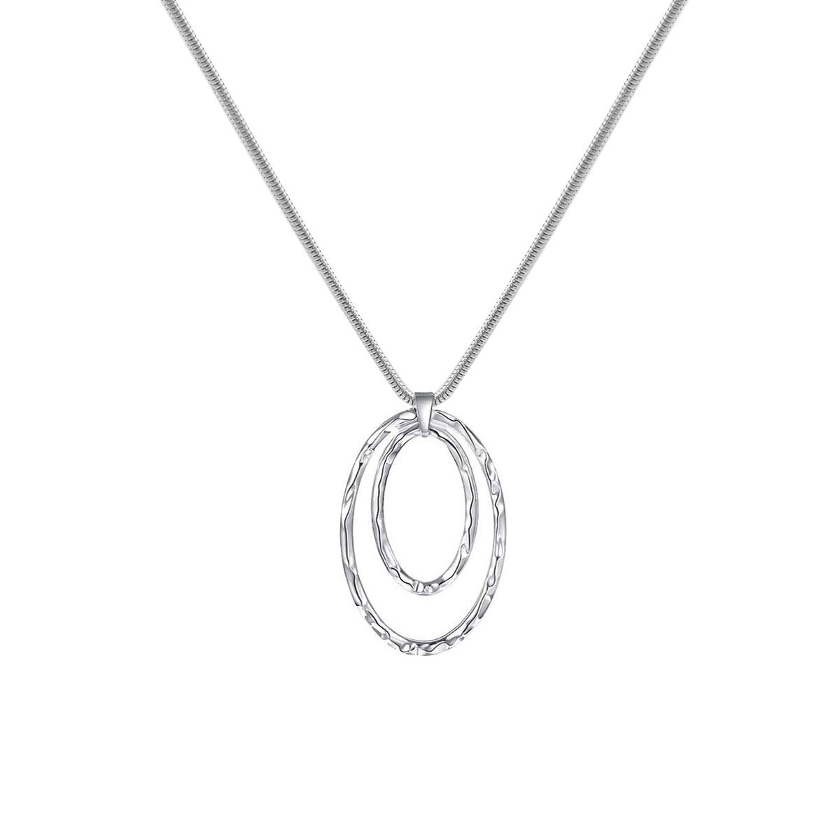 Vintage Trendy Geometric Alloy Snake Chain Necklace for Women