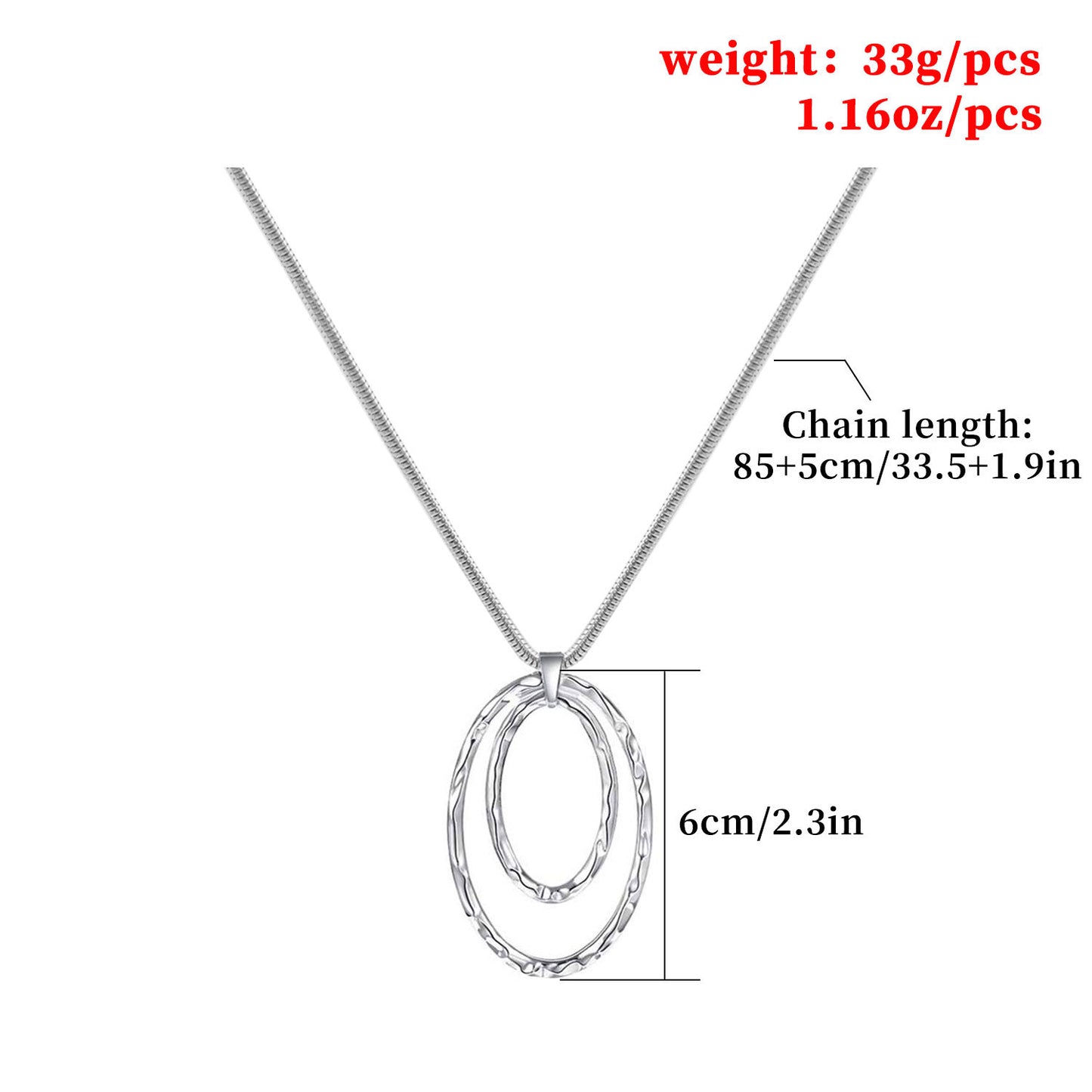 Vintage Trendy Geometric Alloy Snake Chain Necklace for Women