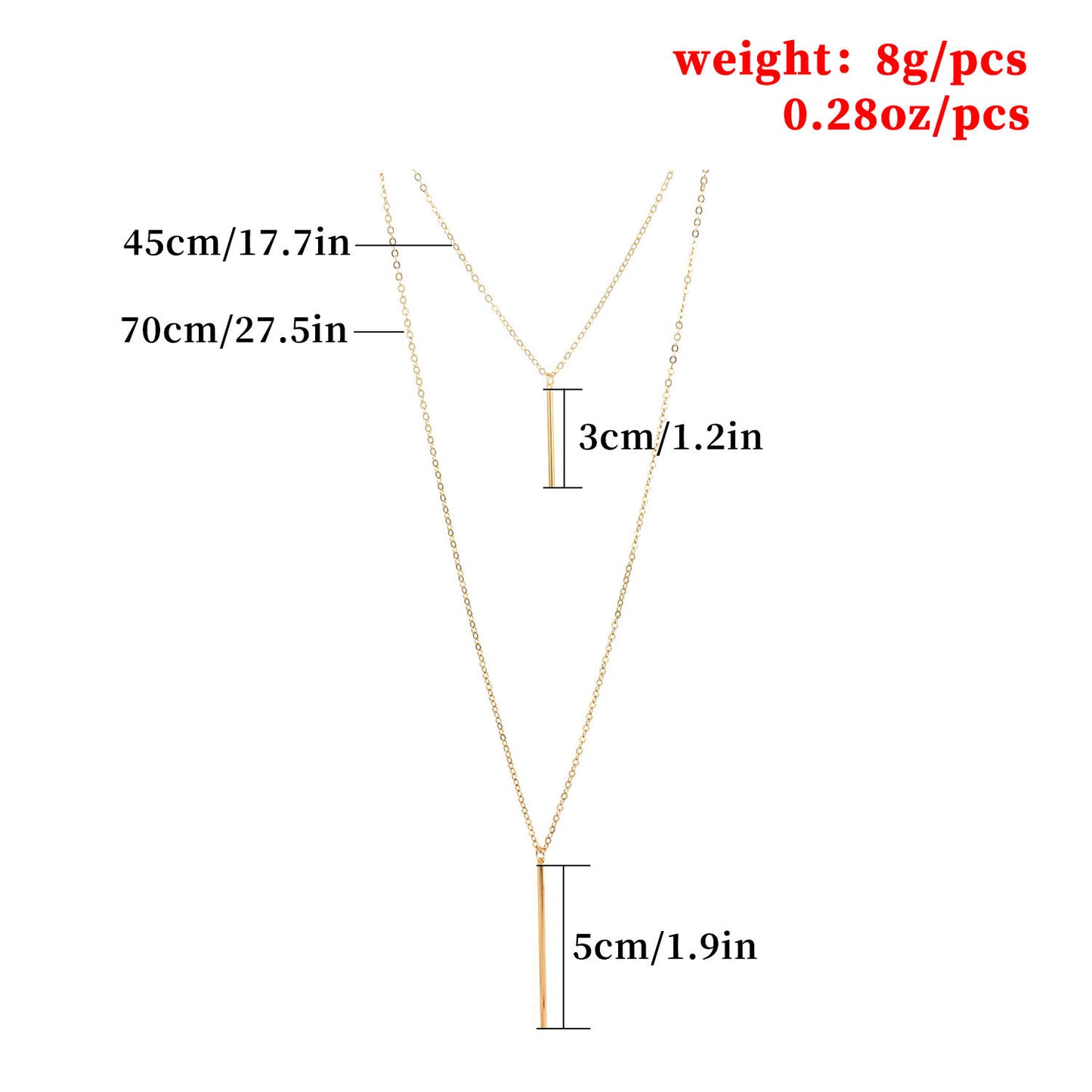Minimalist Alloy Geometric Clavicle Necklace Women Cross Chain