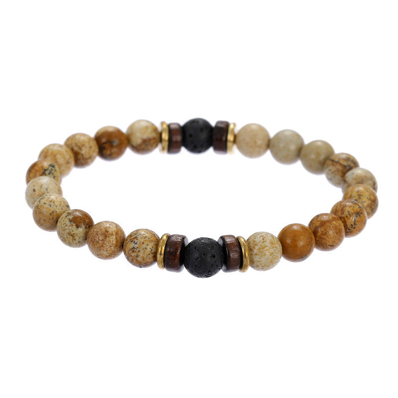 Unisex Handmade Geometric Mixed Materials Bracelet