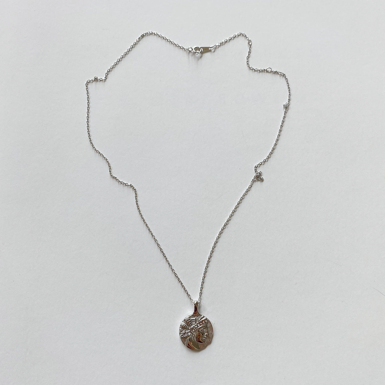 Geometric 925 Sterling Silver Gold Plated Necklace with Abstract Texture
