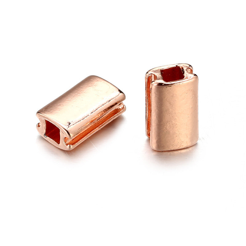Square Geometric Zinc Alloy Plated Charm Bar