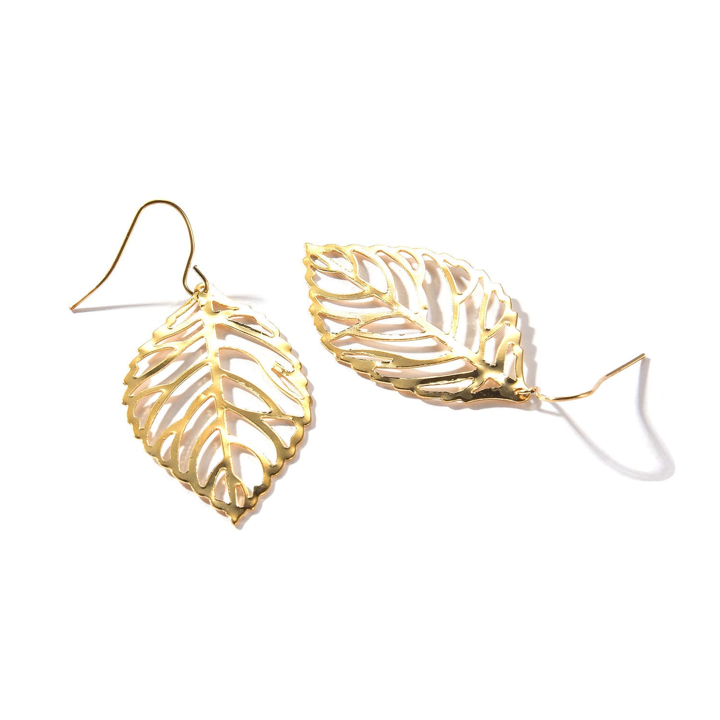 Minimalist Leaf Earrings for Women Alloy Summer Fashion Ear Jewelry Nature Inspired Trendy Lightweight Dainty Leaf Shaped Studs or Hoops