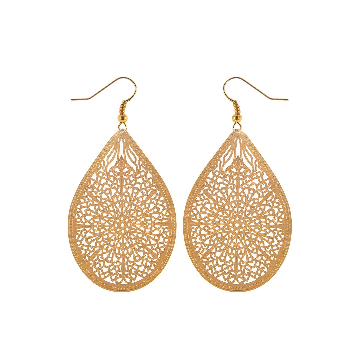 Western Style Geometric Spiderweb Pendant Earrings for Women Alloy Fashion Jewelry for Party and Daily Wear