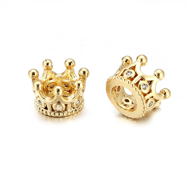 Minimalist Brass Plated Cubic Zirconia Inlay Charm Bar