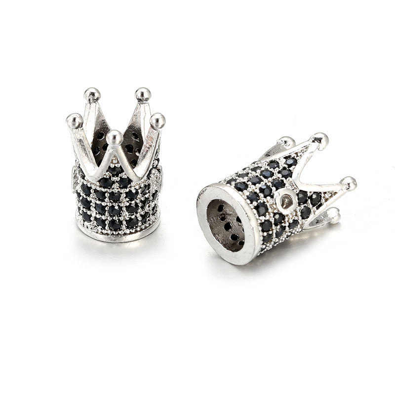 Minimalist Brass Plated Cubic Zirconia Inlay Charm Bar