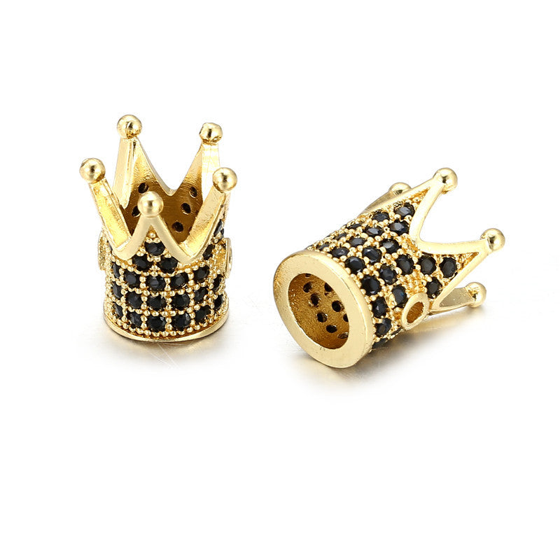 Minimalist Brass Plated Cubic Zirconia Inlay Charm Bar