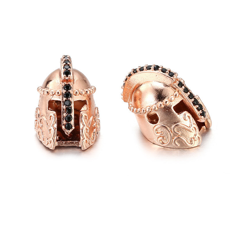 Minimalist Brass Plated Cubic Zirconia Inlay Charm Bar