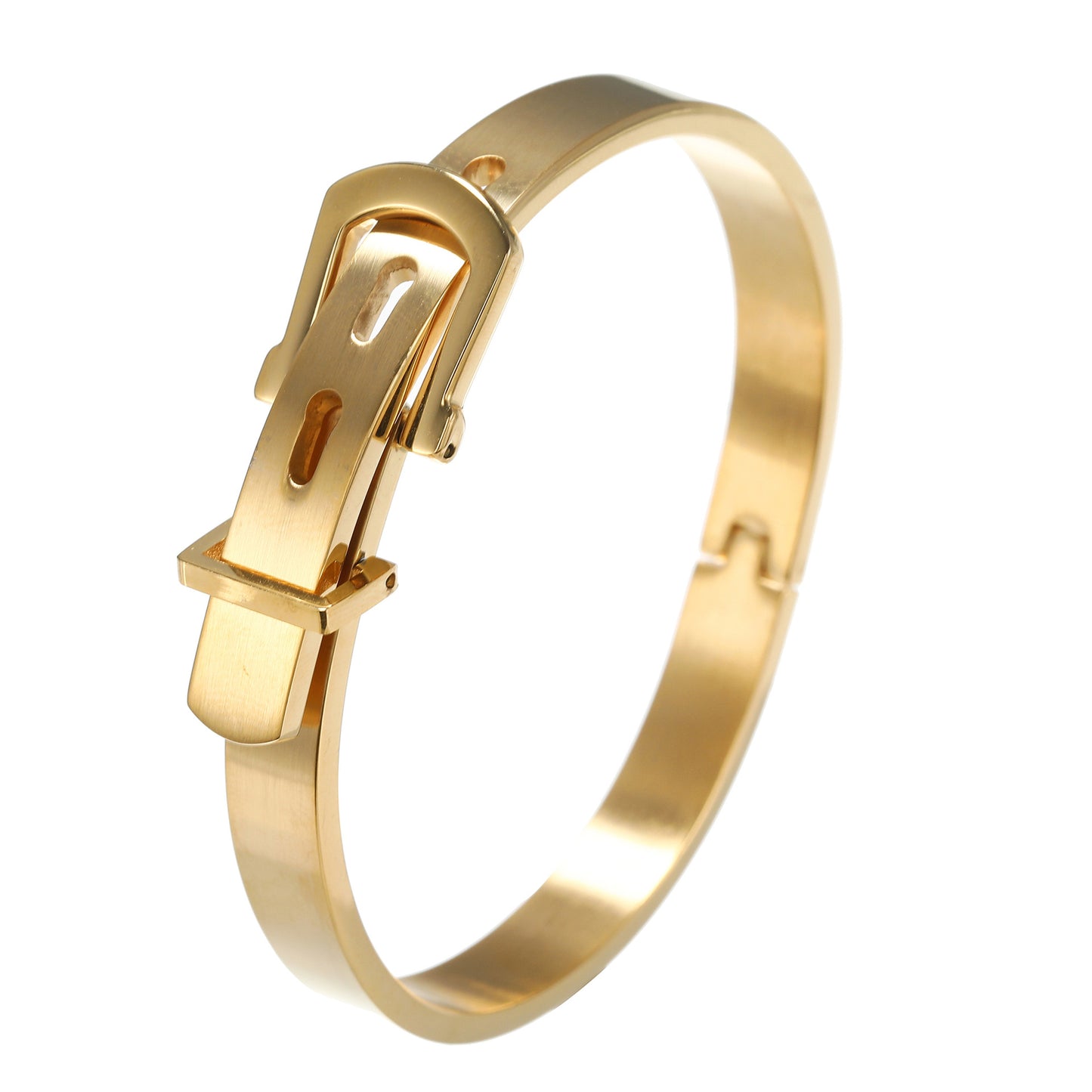 Streetwear Geometric Titanium Steel PVD Adjustable Buckle Bracelet