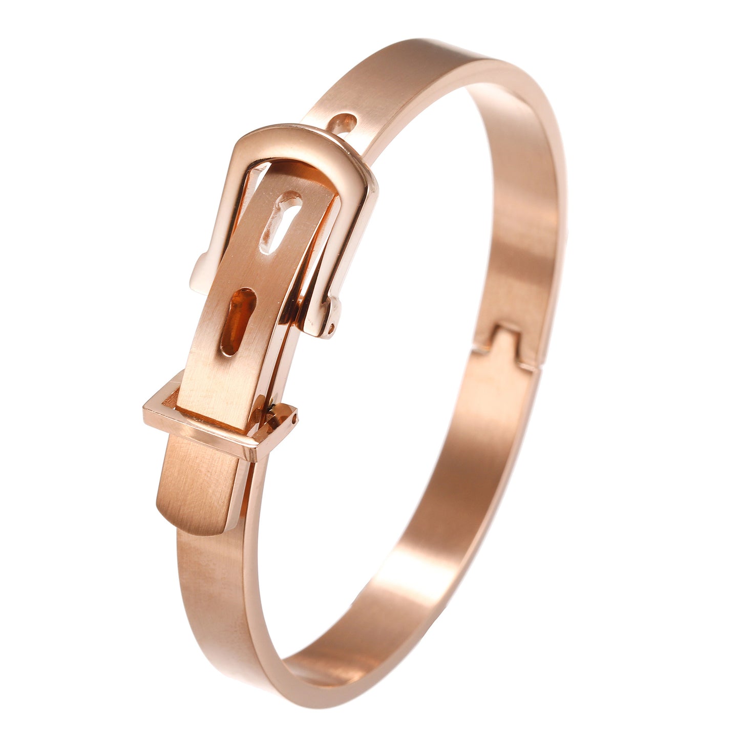 Streetwear Geometric Titanium Steel PVD Adjustable Buckle Bracelet