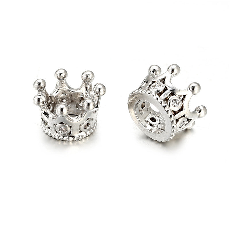 Minimalist Brass Plated Cubic Zirconia Inlay Charm Bar