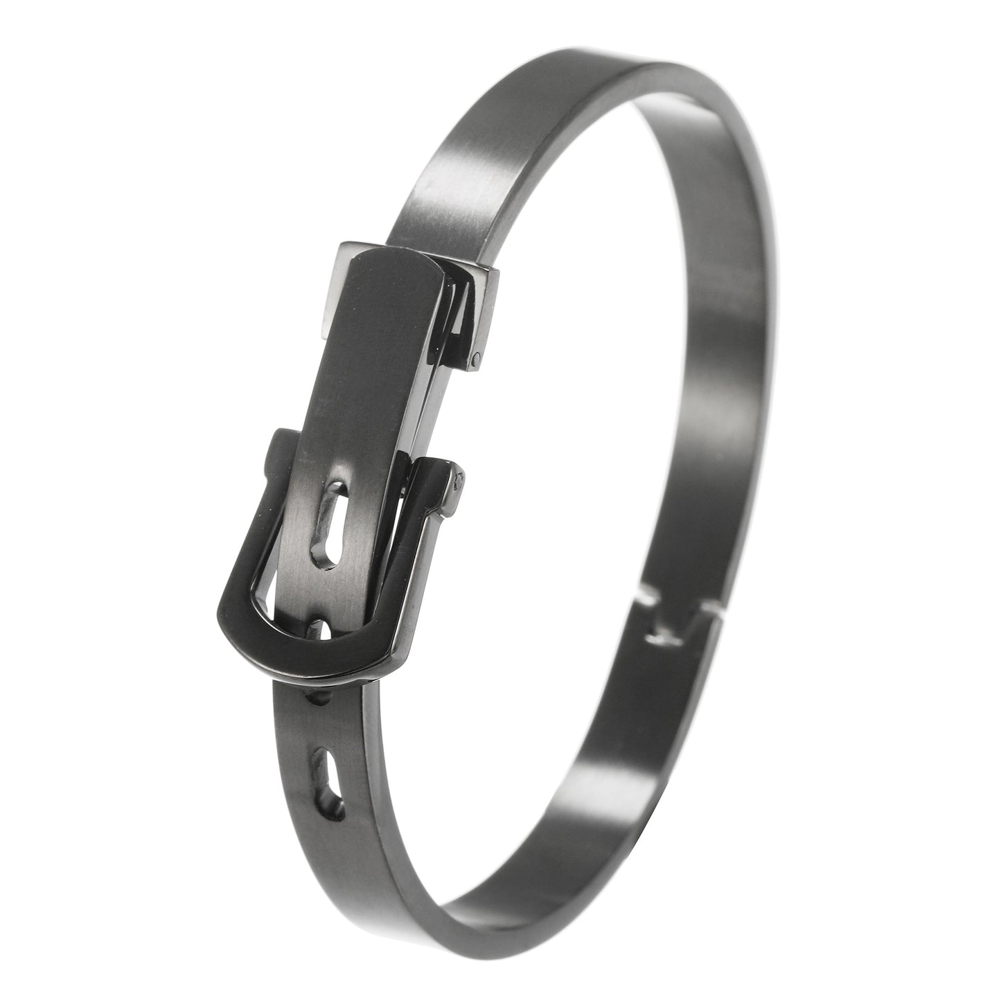 Streetwear Geometric Titanium Steel PVD Adjustable Buckle Bracelet