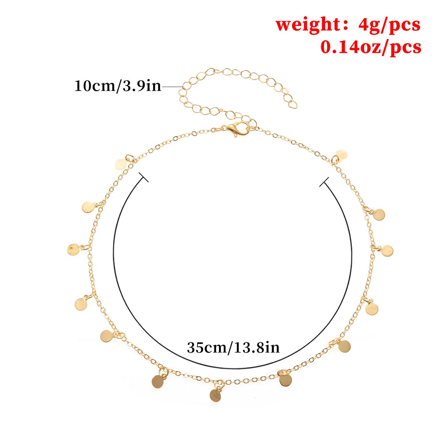 Geometric Minimalist Fashion Alloy Cross Chain Necklace for Women