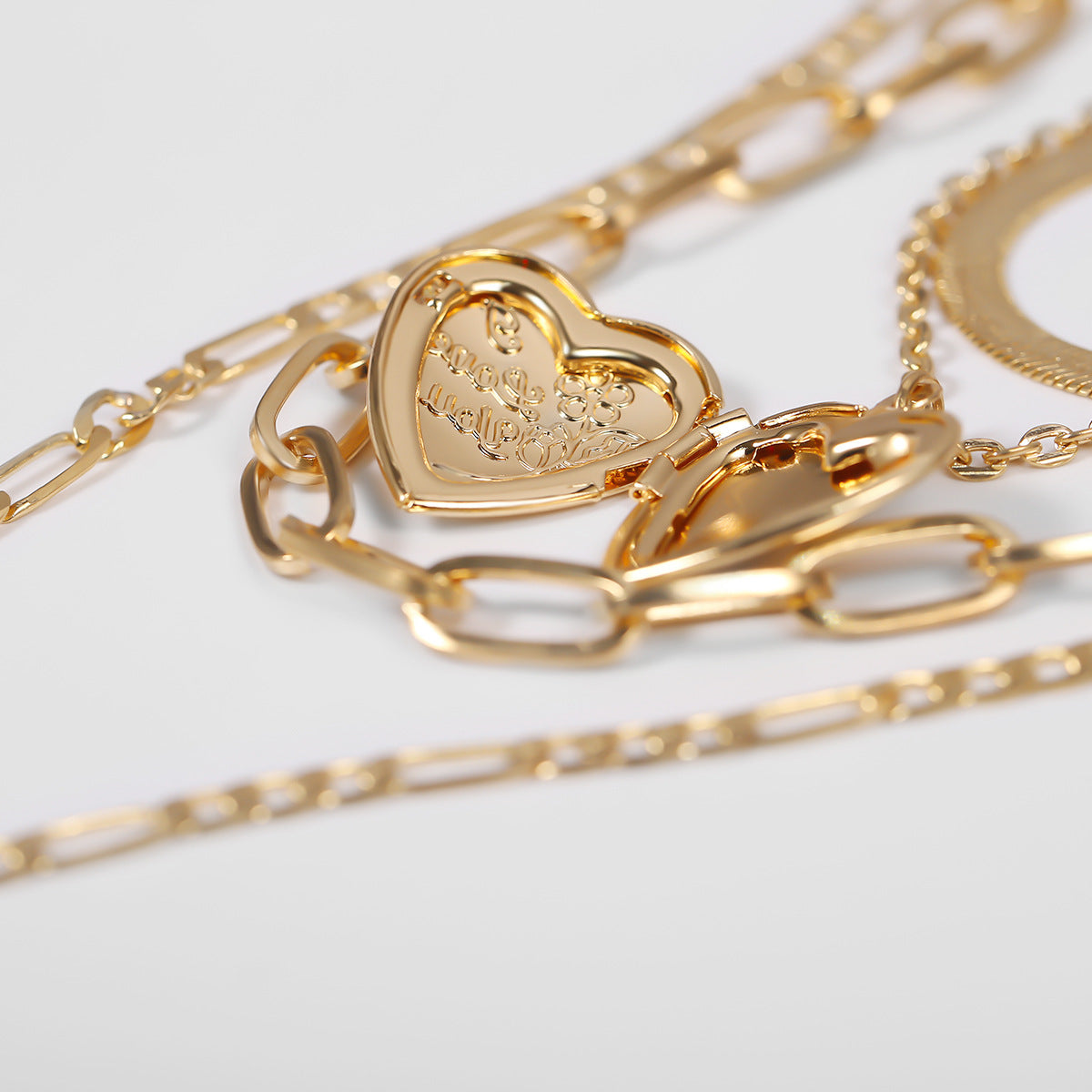 Collana pendente geometrica a rosa creativa per donna in lega con catena incrociata, motivo floreale e finitura placcata