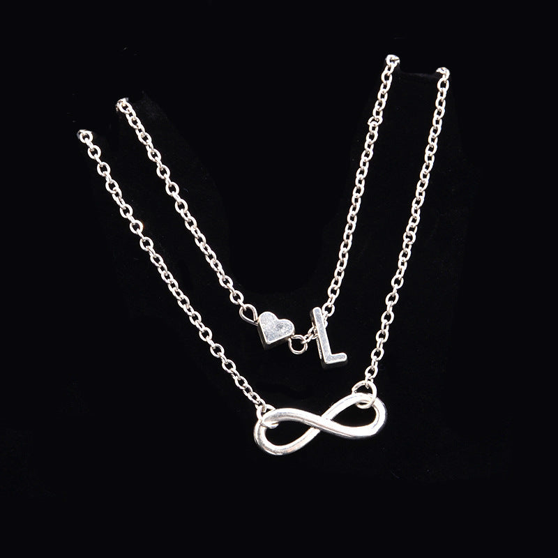 Heart-Shaped Alloy Anklet for Women European Style Fashion Jewelry