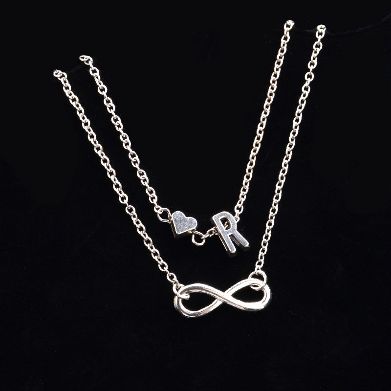 Heart-Shaped Alloy Anklet for Women European Style Fashion Jewelry